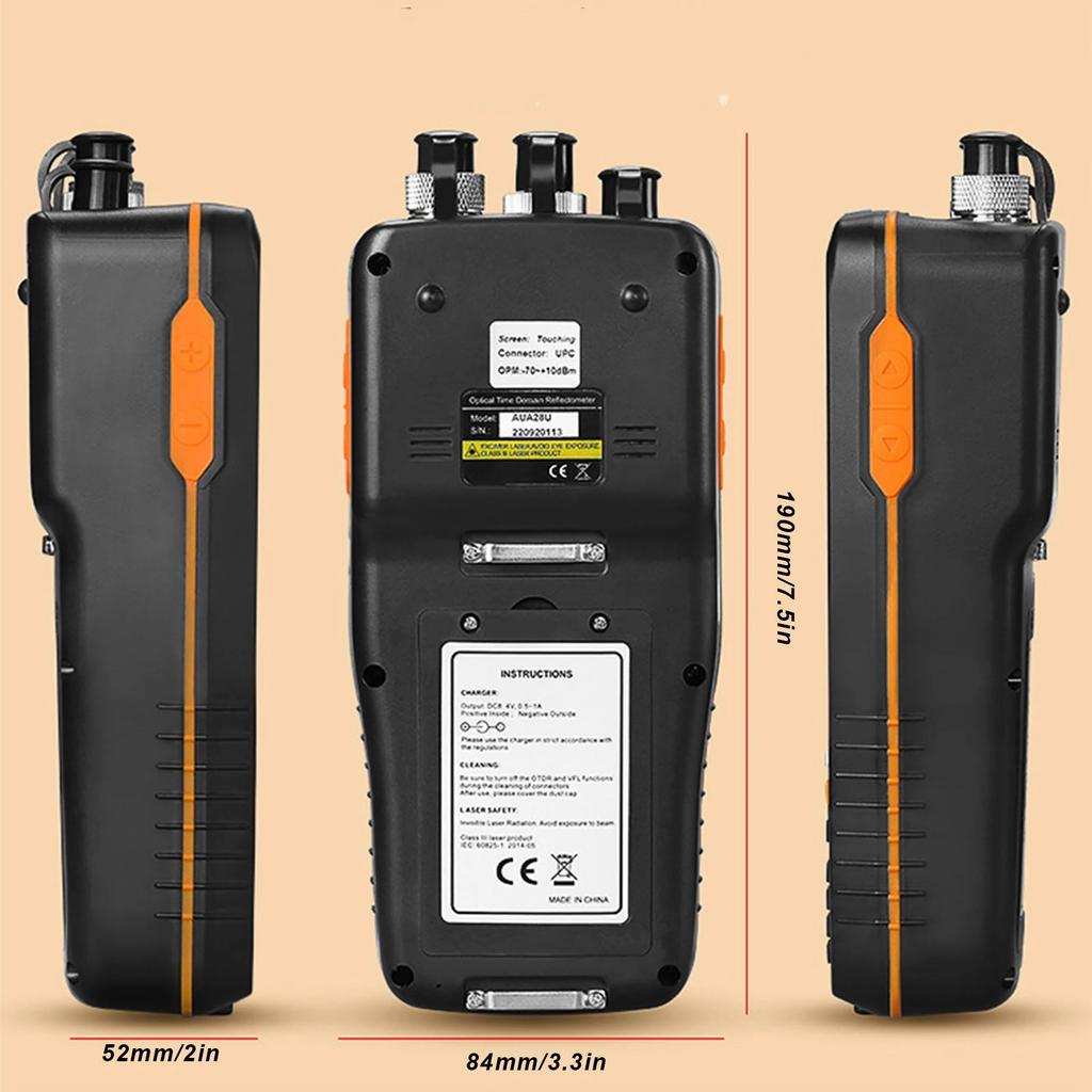 Оптический рефлектомет OTDR 4 в 1 Измеритель оптической мощности Портативный оптический тестер Оптический рефлектомет