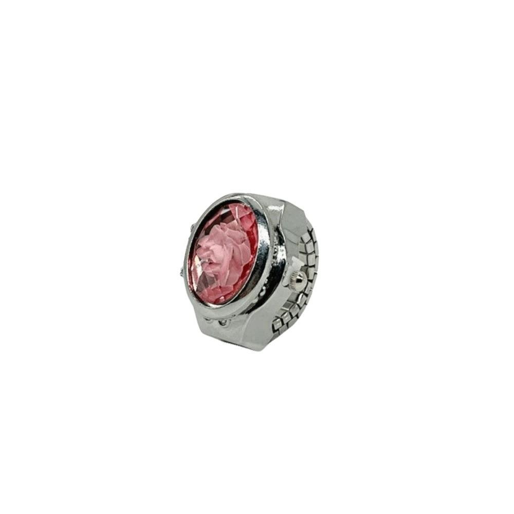 Punk Rings Jewelry Clock Oval Shape Finger Watch Ring Fashion Jewelry Roman Quartz Watch Man