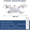 with Remote Control Socket Fan Light 3 Colors Lamp Plug in Ceiling Fan  Living Room