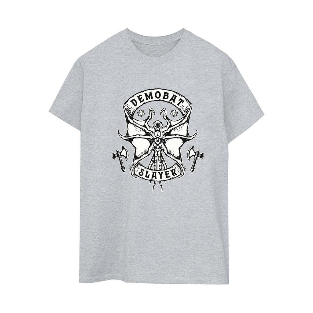 Netflix Womens/Ladies Stranger Things Demobat Slayer Cotton Boyfriend T-Shirt