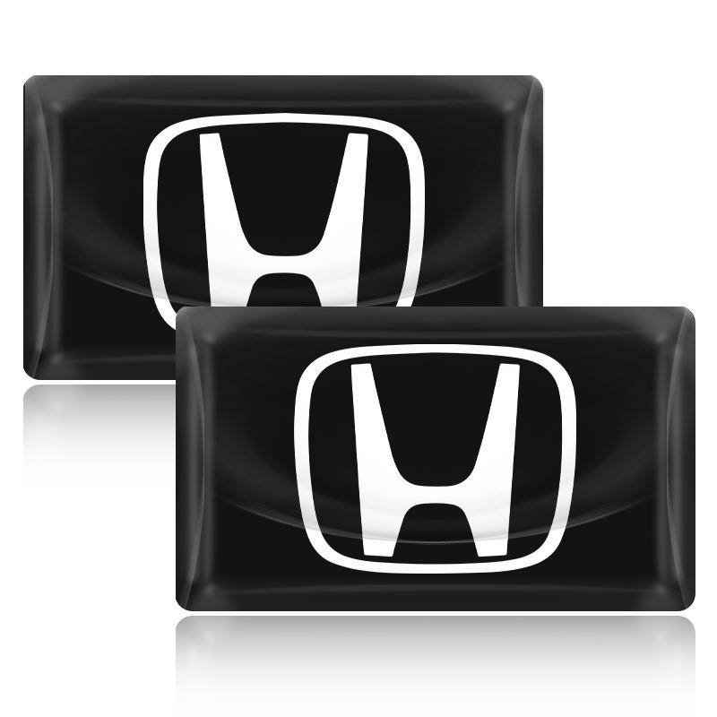 10 шт. Наклейка с эмблемой для интерьера автомобиля 3D Эпоксидная наклейка Аксессуары для Honda Civic Xrv Hrv Crv Brv City Accord Fit Jazz Insight Pilot Passport Stepwgn