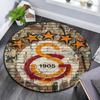 Круглый ковер с узором логотипа Galatasaray SK, Ковер для гостиной, спальни, игровой комнаты, Нескользящий коврик для пола, Праздничные и Подарок на день рождения.