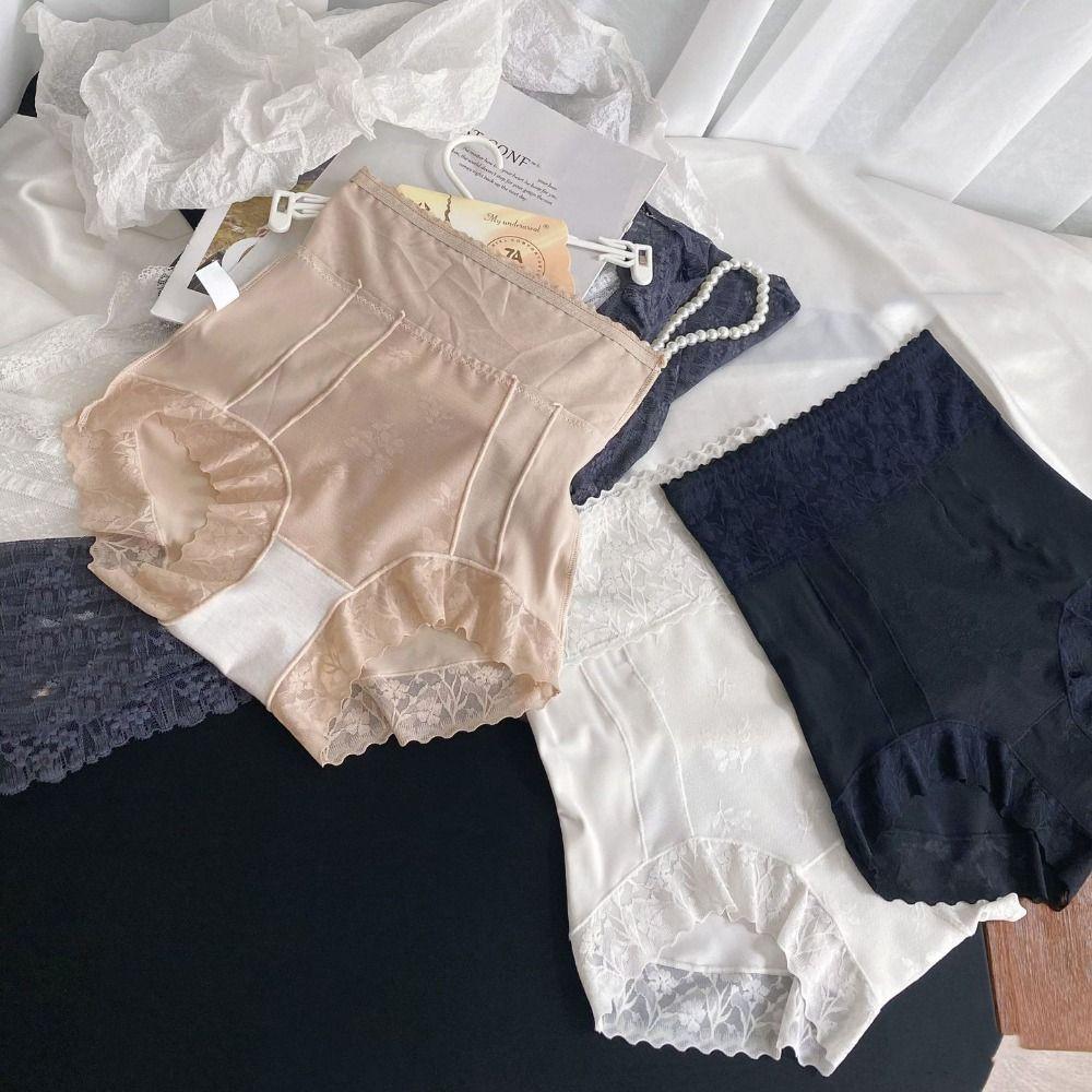 High Waist Tummy Control Underwear Mesh Butt Lifting Panties Breathable Body Shaping Briefs Girls