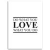 Canvas print, motivational Do what you love