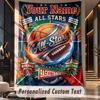 Adventure Alphabet Land Theme Wall Tapestry Customized With Name Text Personalized Hanging Tapestry For Bedroom Living Room Decor