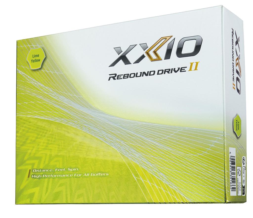 Dunlop Golf Ball XXIO REBOUND DRIVE2 2023 Model 1 Dozen Lime Yellow (12 Pieces)