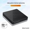 Внешний DVD-привод с зебровым узором, двойной интерфейс USB-C и USB 3.0, для ноутбуков