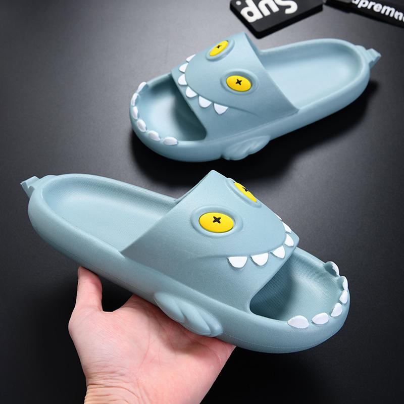 Модные милые женские тапочки Shark Home Женская обувь Нескользящие забавные тапочки Детские летние сандалии Обувь для девочек-малышей Женские шлепанцы Мужские