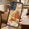 Phone case: 2D flat, suitable for Samsung Galaxy A34 A35 M05 M06 S20 S22 S21 FE Plus 5G protective case, little bear cookies, perfect Christmas and Ha