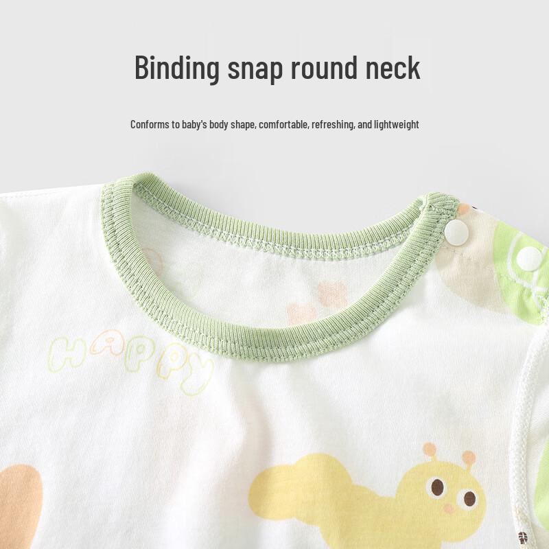Детская летняя хлопково-модальная футболка с коротким рукавом Youqi Baby
