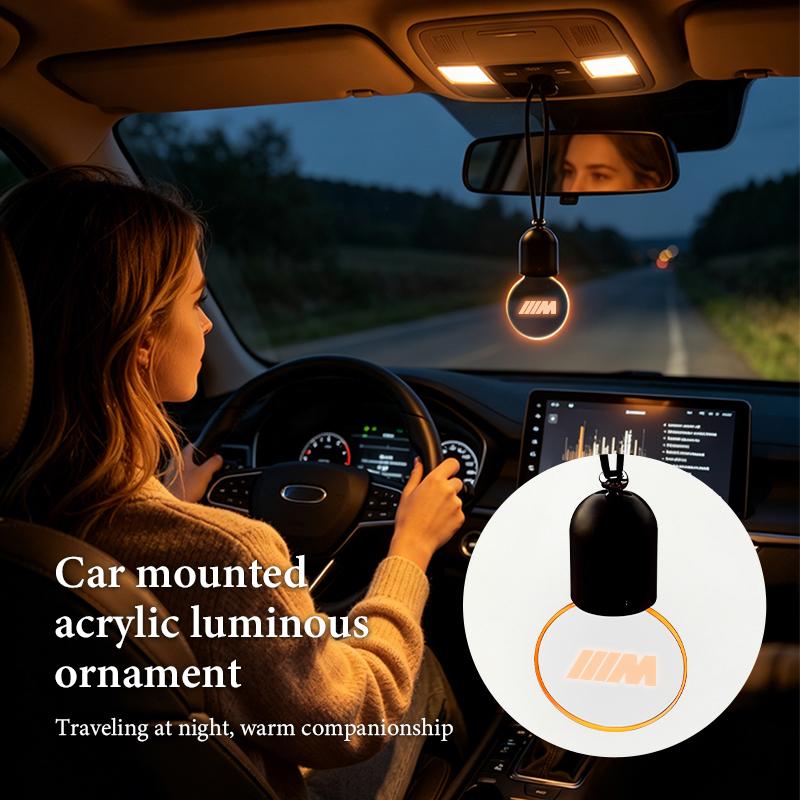SCKS3 Car Hanging Ornament Interior Ambient Lighting Small Bulb Decora For BMW M Performance Alpina M3 M5 M6 X1 X3 X4 X5 G20