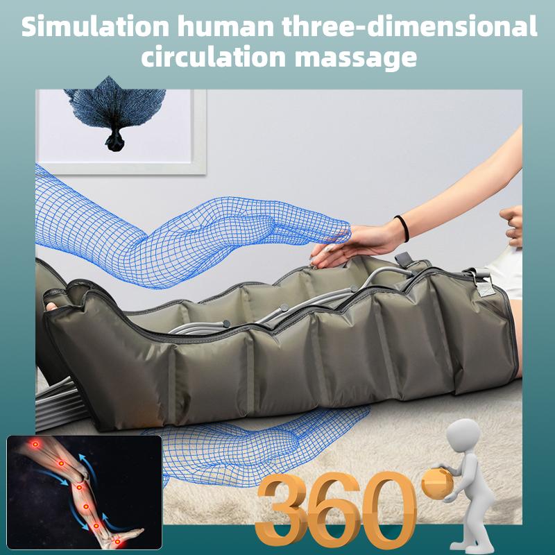 Новый модернизированный электрический массажер для тела с 6 полостями, воздушный компрессионный массажер для рук, талии, ног, ступней, способствующий циркуляции крови, облегчающий боль