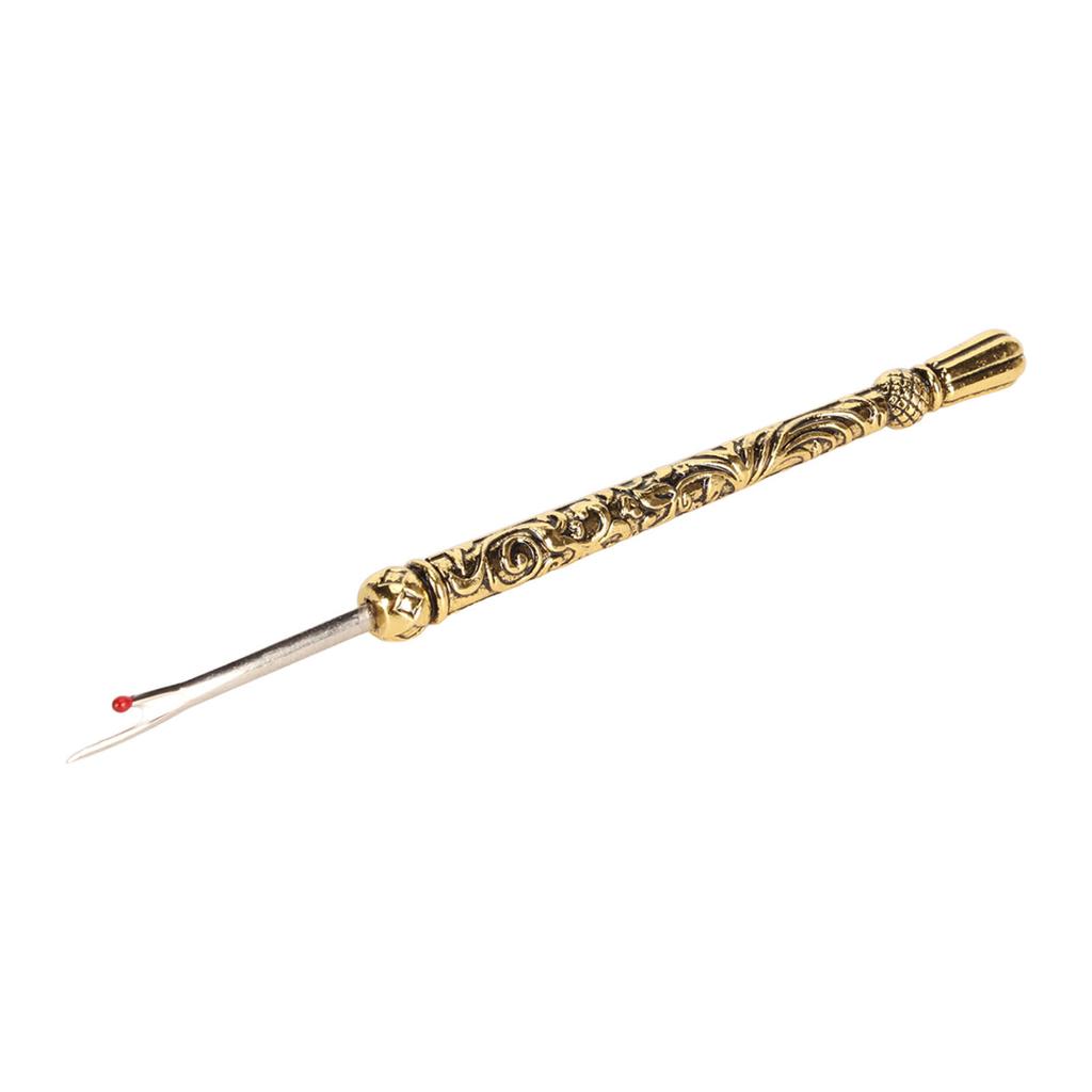 Alloy Sewing Seam Thread Remover for Removing Embroidery Hems Retro Ergonomic Grip Stitch Unpicker Golden