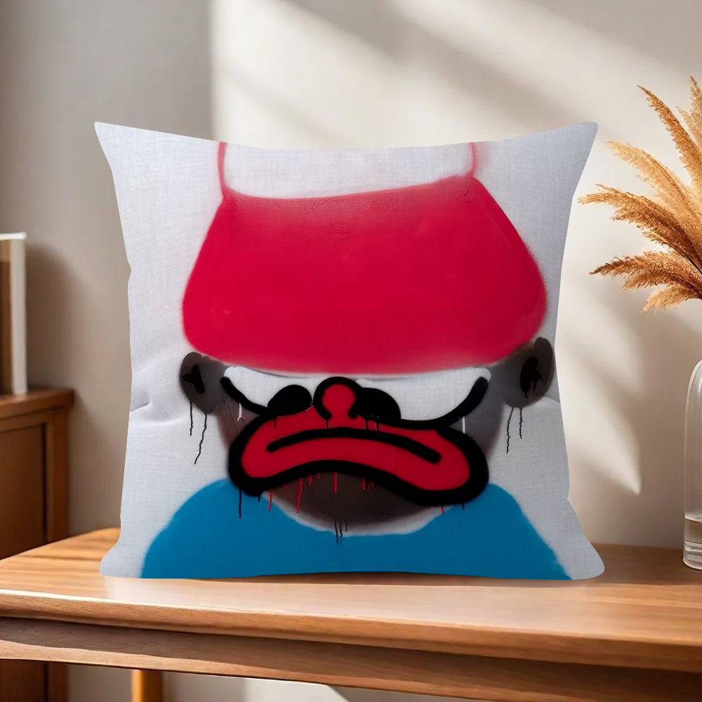 Abstract Art OOlaolu SSSlawn Pillow Cushion Cover Pillowcase Living Room Sofa Home Decor Customized
