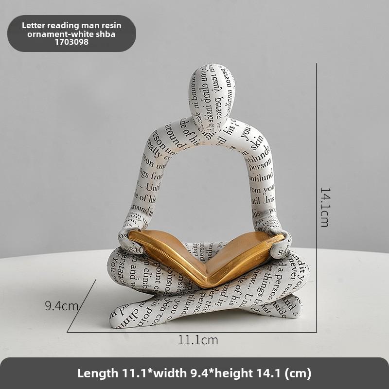 Оригинальный дизайн, художественная парная фигурка, статуэтки из смолы, ручная работа, тумба под телевизор, винный шкаф, гостиная, домашний креативный мягкий декор