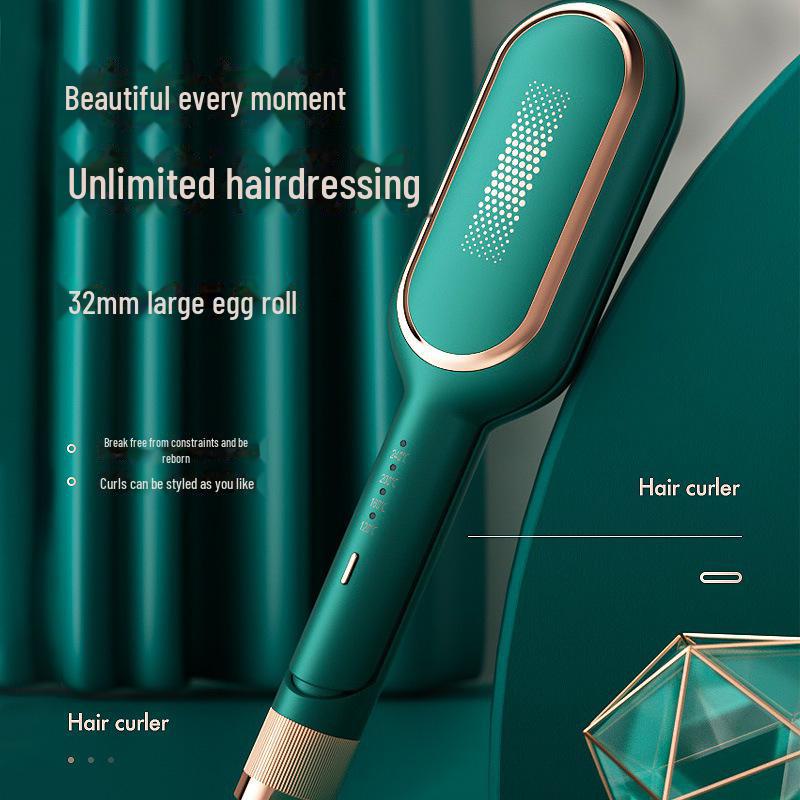 32MM Wave Egg Curling Iron for Home and Salon Use