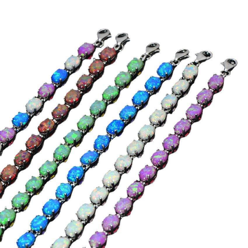 2026 Xia Wei Egg Bracelet Oval Fashion Color Treasure Jewelry Accessories, Bracelets, Fashion Trends, Exquisite Inlay, Zircon