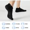 [5 Pairs Athletic Socks] 5 Pairs Women's Ankle Athletic Socks | Cushioned, Breathable Polyester, Low Cut Tab | All-Season Sports Socks for Running