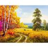 Полный круглый уличный пейзаж Алмазная вышивка Мозаика Вышивка 5d Diy Алмазная картина Домашний Декор Подарки Новый