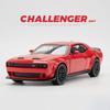 1:32 Challenger Hellcat Charger Модель игрушечной машины Литой металл Инерционный механизм Модели маслкаров Звук Свет Коллекция Подарки для детей