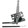 Lawnmower throttle cable with lever