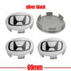 4PCS For Honda Civic Fit Jazz Accord Pilot City HRV Car Wheel Center Covers Decoration Badge Auto Hub Caps Emblem Replacement CUJ3 