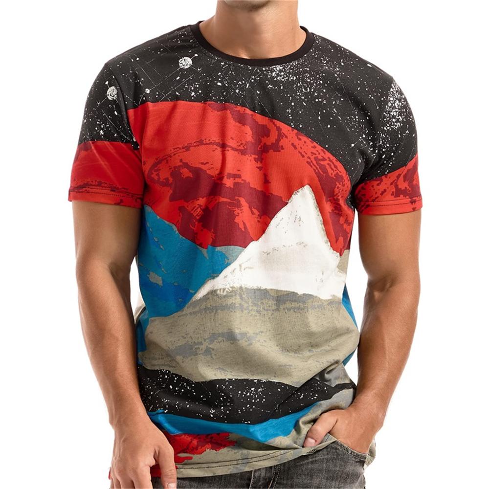 Мужские футболки больших размеров, летняя мода, простая цветная футболка с круглым вырезом и короткими рукавами, модные спортивные топы для активного отдыха