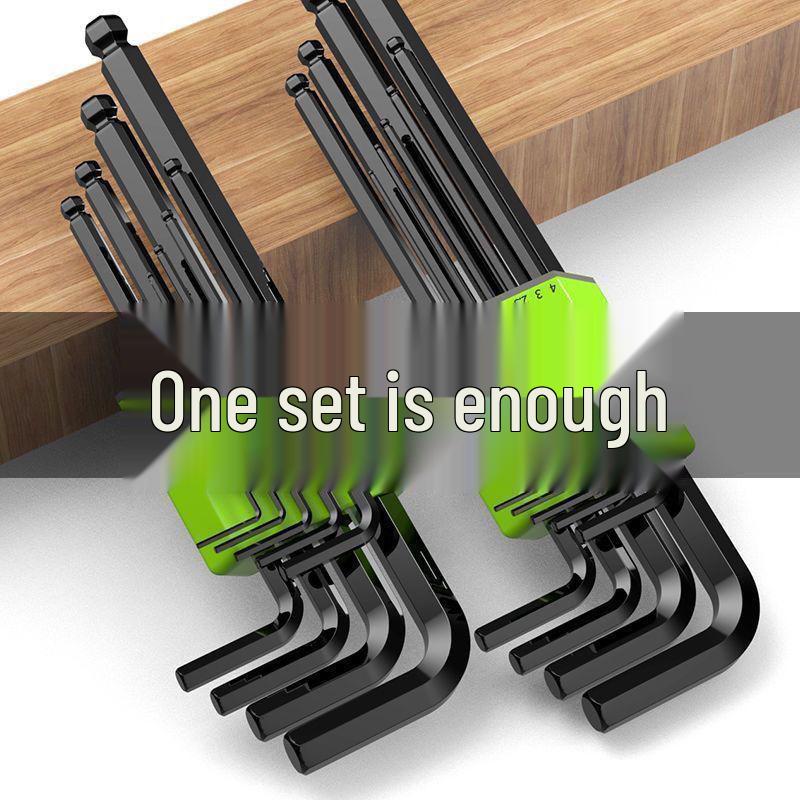 Набор торцевых шестигранных ключей S2 из сплава с шестигранными отвертками со скошенными краями