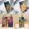 Ae118 Merry Christmas Santa Art Electroplated TPU Phone Cases for Samsung A54 A12 A14 S23 S24 Ultra A55 A15 S20 S21 FE Four Corner Protection Cover