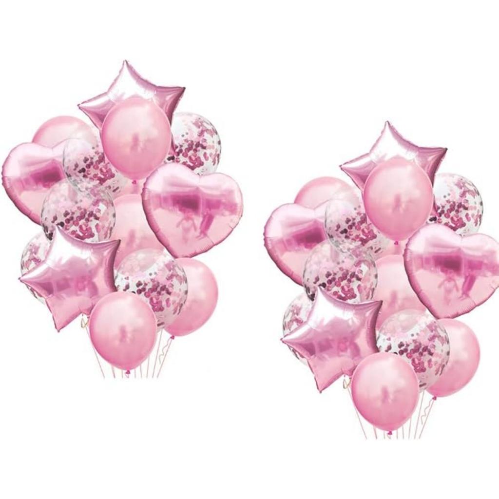 28 шт. шаров, украшения для вечеринки в честь Дня рождения, конфетти, 18 дюймов, фольгированные шары в форме звезд и сердец, украшения для свадьбы, гелиевые шары для вечеринки по случаю рождения ребенка для девочек и мальчиков