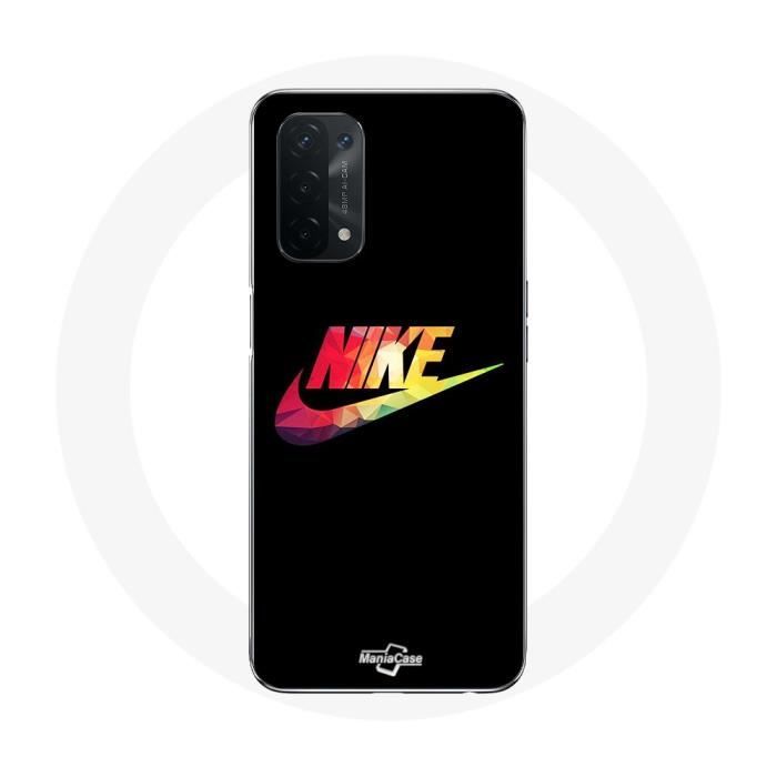 Coque - MANIACASE - Oppo A74 5G - Nike Logo - Souple - Couleur Noir