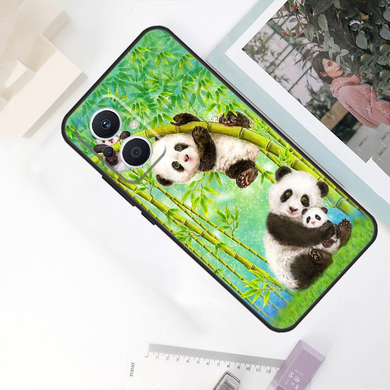 Чехол с милым мишкой-пандой Для OPPO Reno 11F 4Z 5Z 8T 10 Pro 4 6 7 8 5 Lite OPPO Find X6 Pro X2 X3 X5 Lite Обложка