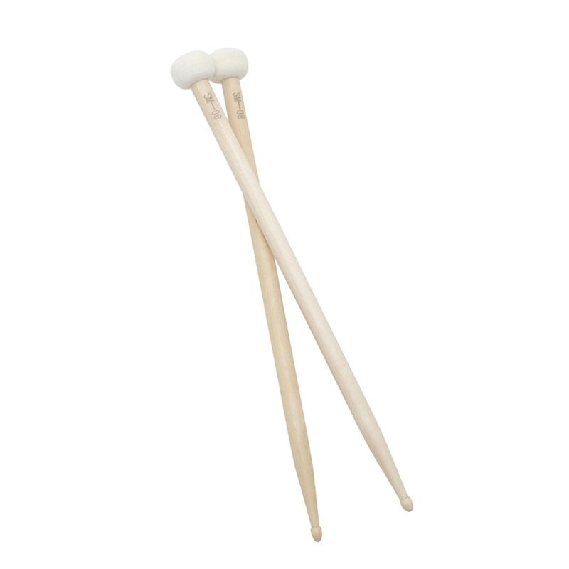 1 пара красочных барабанных палочек для литавр с фетровой головкой, барабанные палочки, ударный инструмент, практика игры