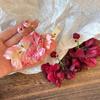 Glass Crystal Flower Dangle Earrings Sweet Petals Stud Earrings Fashion Beach Earrings  Party