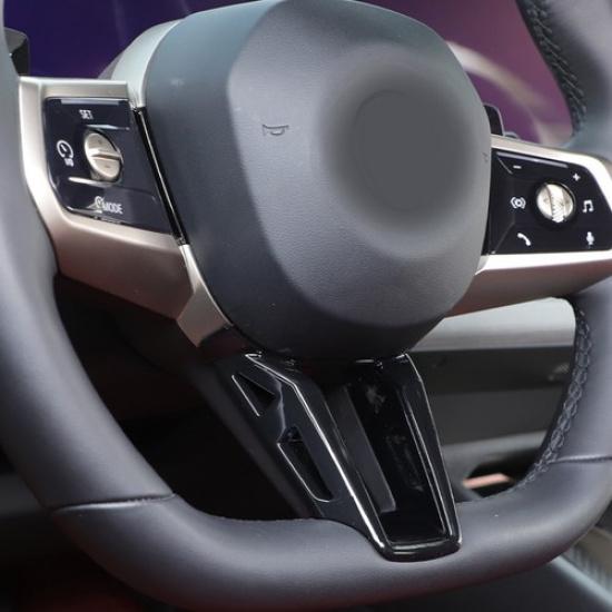 Глянцевая Черная Рамка Рулевого Колеса Формы U, Накладка Для BMW 5 Серии G60 2025+