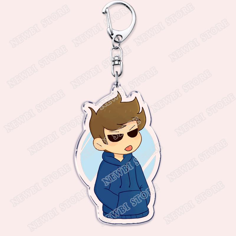 Популярные брелки Eddsworld Торд для аксессуаров Сумки Аниме Комикс Ринго Эддс Мем Брелки Украшения Геймеры Фанаты Друзья Подарки