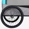 2 in 1 Dog Bicycle Trailer and Stroller Blue and Gray
