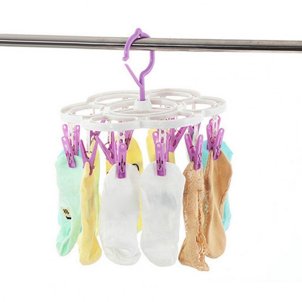 Clothespin Adults Laundry Rack For Socks Home Supply Clothes Hanger Drying Rack Clothes Organizer