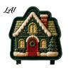 Christmas Cookie Cutters Mini Pie Mold for Hand Pies Holiday Gingerbread Man House Santa Claus Dough Stamp Baking Press Tools Pastry Cookies,