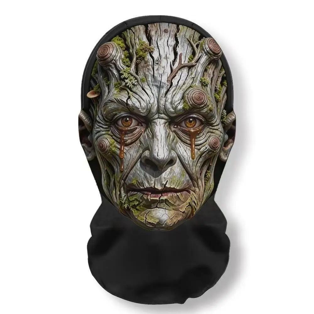 Cat Printed Halloween Scary Mask Realistic Cosplay Mask Funny Style Head Cover Holiday Events