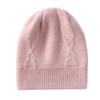 Double-layer thickened hat% pure cashmere hat Unisex twisted knitted warm cashmere hat