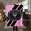 1Pc InterMiami Nacional Print Flannel Blanket High Quality Warm Comfortable Cover for All Seasons Perfect for Gifts Home Decor