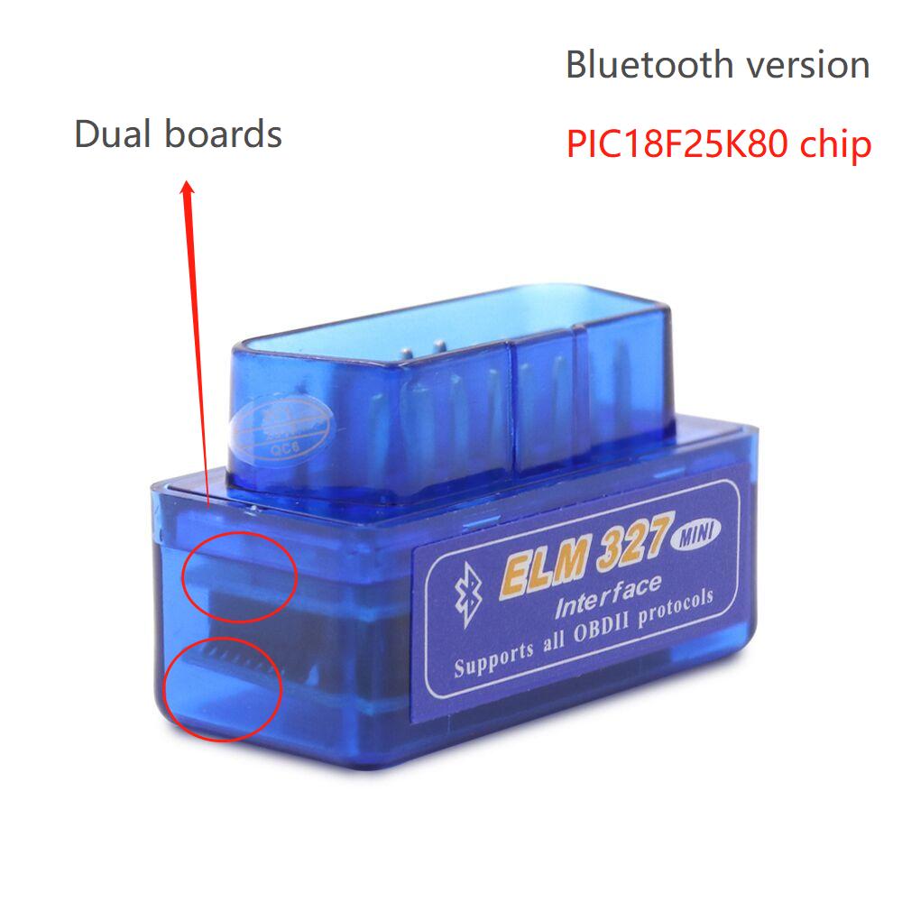 ELM327 V1.5 Чип PIC18F25K80 Двухплатный WIFI/BT OBD2 Сканер Кодов Диагностический Инструмент ELM327 OBDII для Телефона Android/IOS PK ICAR 2