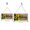 Lightweight Sunflower Welcome Sign Hanging Wooden Decoration Sign Welcome Door Sign  Kitchen
