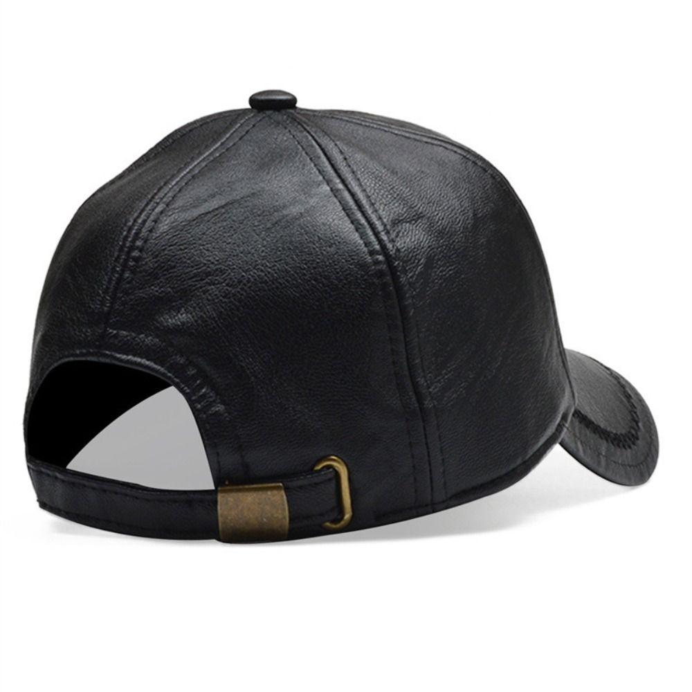 Регулируемые кожаные бейсболки Осень Зима Кепки Snapback Модные папины кепки Мужчины Женщины