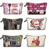 1pc Women Girls Beautiful Cosmetics Bag Makeup Bag Pouch Travel Portable Cosmetics Storage Bag Birthday Gift
