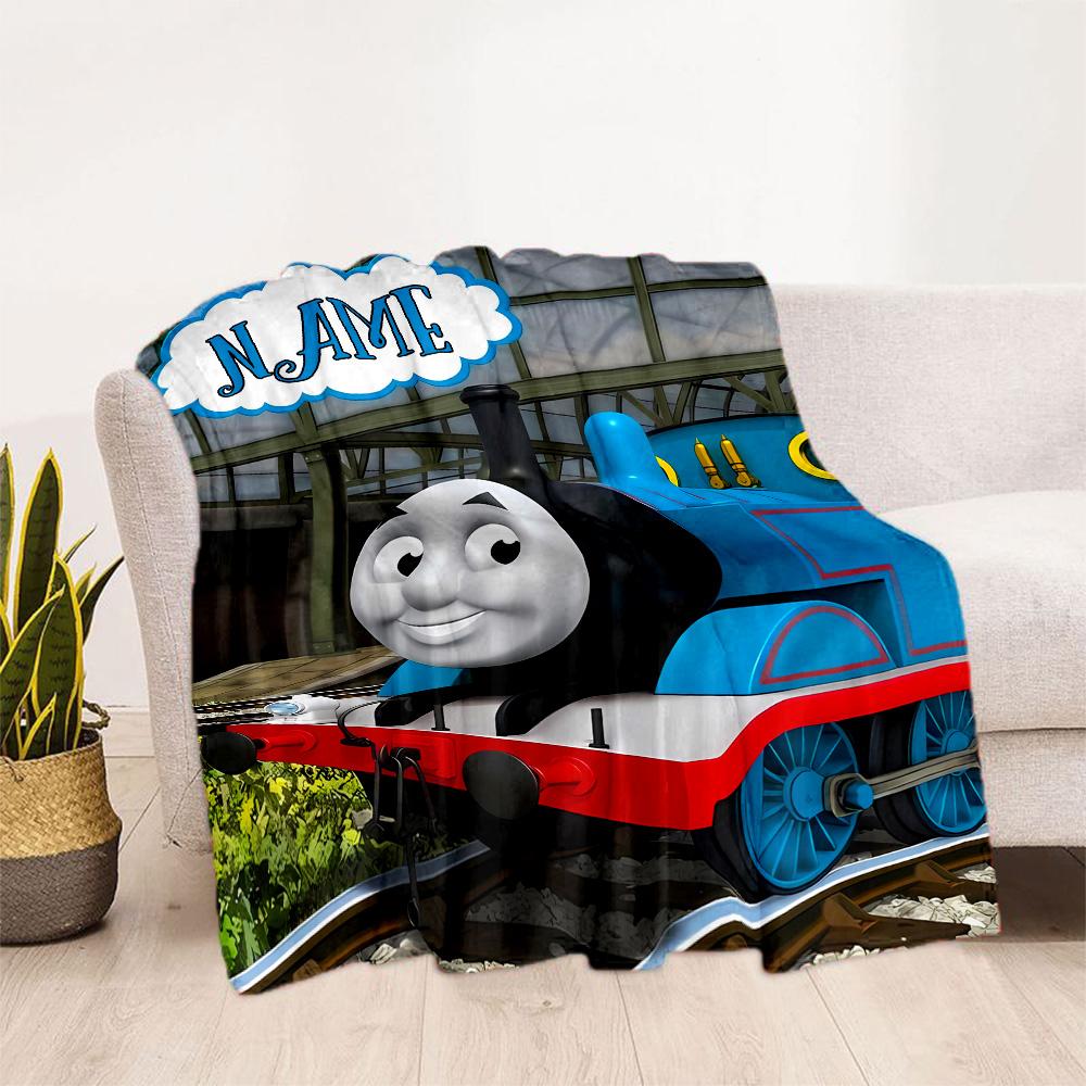 Thomas Train Adventure Blanket Durable Comfort Perfect for Chair Bed Seaside All-Season Use Warmthful Decor Perfect Gift for Relatives and Friends