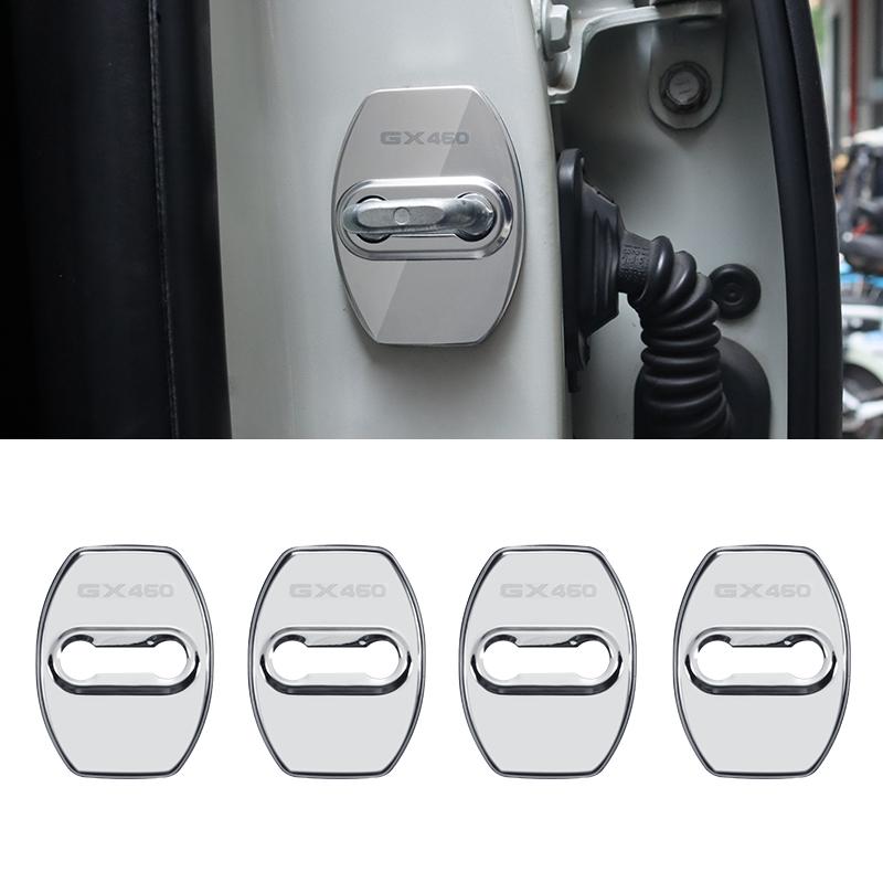 For Lexus GX460 GX 460 2010- Stainless steel Door Lock Protective Cover Interior Modification Accessories