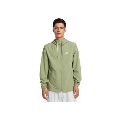 Клубная тканая куртка на молнии Comfort Breathable Running Jacket Men Jackets Oil-Green White FB7398-386