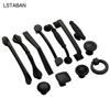 Solid Modern Simple Furniture Hardware Accessories Drawer Cabinet Door Handle American Black Cabinet Wardrobe Single Hole Knobs